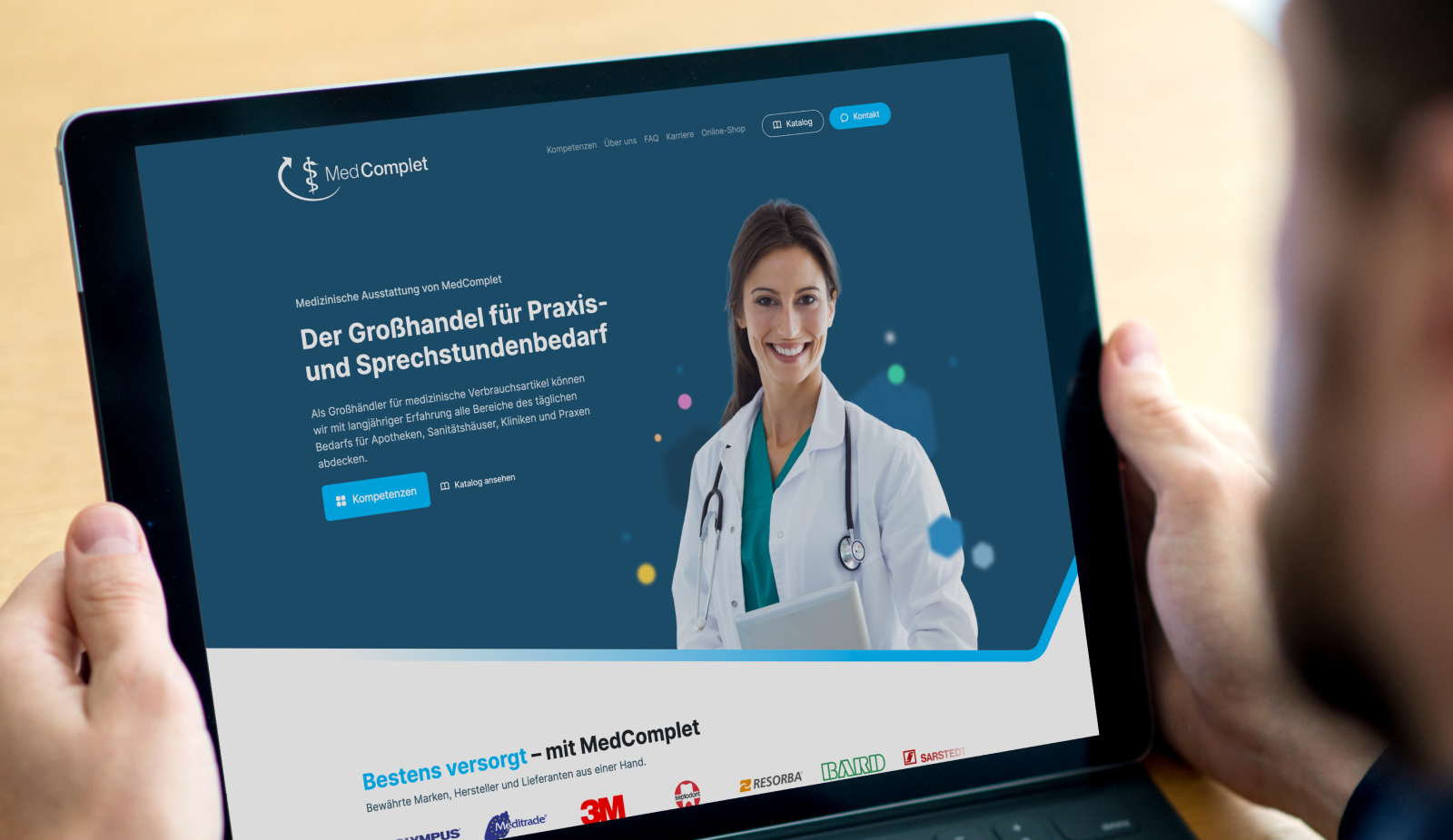 Corporate Website für MedComplet